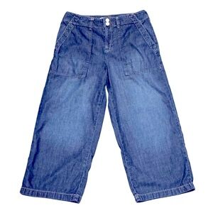 Seven7 Size 6 Lightweight Wide Leg Cotton-Tencel Pants Pockets